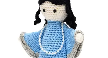 Imagem de Iemanjá em amigurumi