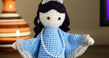 Imagem de Iemanjá em amigurumi