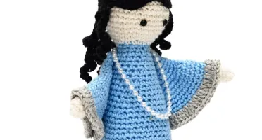Imagem de Iemanjá em amigurumi