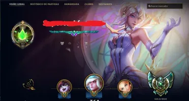 Conta League of Legends Platina - Várias Skins