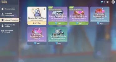 AR 44 Ayaka / Kazuha / Qiqi / Falcão e banners altos