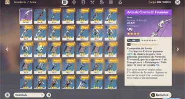 GENSHIN IMPACT - QIQI + RAZOR + CHONGYUN ARMA 4 ESTRELAS E+