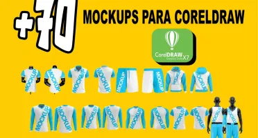 Pacote De Mockups Para Coreldraw - +70 unid - Vetor