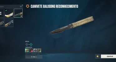 conta VALORANT sem elo com skins - karambit