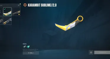 conta VALORANT sem elo com skins - karambit