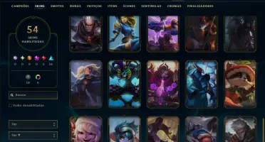 Prata 4 com 150 Champs e 54 Skins ( MAIN ADC )