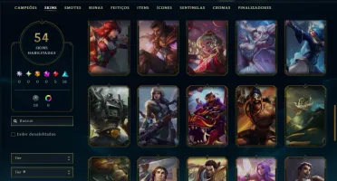 Prata 4 com 150 Champs e 54 Skins ( MAIN ADC )