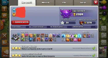 Cv9 Full defesas + 2600 gemas (Com troca de nick)