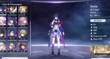 Lvl37. Seele e Himeko + arma Biss / mais 2 armas t5
