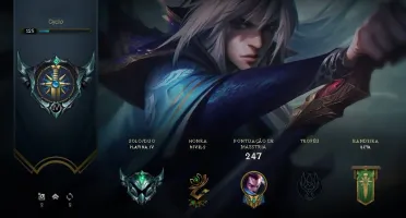 Conta platina 4 mmr alto + (ryze triunfante)