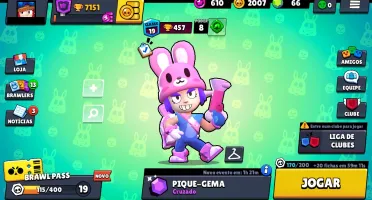 Conta Brawl Stars 7150 troféus com Leon Gale Colette Wattson