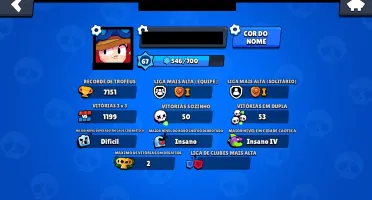 Conta Brawl Stars 7150 troféus com Leon Gale Colette Wattson