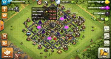 Vila cv 9 full ,tropas full, rei e rainha lvl 20 oferta