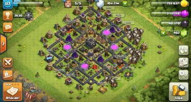 Vila cv 9 full ,tropas full, rei e rainha lvl 20 oferta