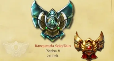 League Of Legens Cont - Plat 5 - todo os Champ + 98 Skins