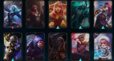 Conta de lol ouro 1, 12 skins, caindo com diamante