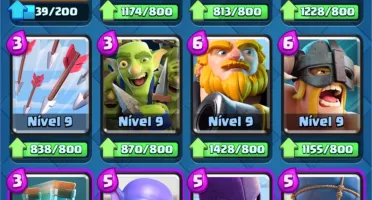 CONTA CR NÍVEL 10 COM 270 GEMAS.