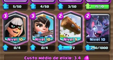 CONTA CR NÍVEL 10 COM 270 GEMAS.