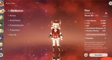 Geshin impact contém 3 personagem 5* mais 2 arma 5*