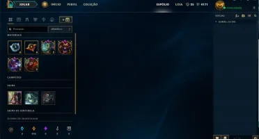 CONTA LEAGUE OF LEGENDS - PRATA 2 - 9 SKINS - BONUS DE IP