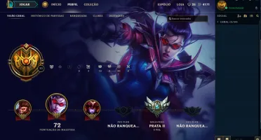 CONTA LEAGUE OF LEGENDS - PRATA 2 - 9 SKINS - BONUS DE IP