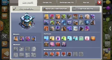 Coc - Cv13 Nível 188 Semi Full +Cr-Bs E Bb - Preço De Banana