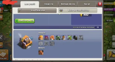 CLASH OF CLANS CV9 FULL 10K GEMAS