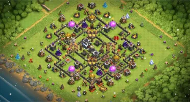 CLASH OF CLANS CV9 FULL 10K GEMAS