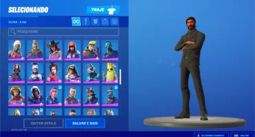 Conta de fortnite s2 pela metade a s10 full com jhonwick