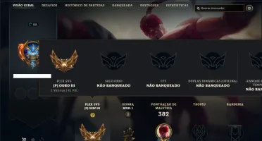 Conta Unranked com 100 Champs e 37 Skins