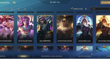 Conta WildRift 547 skins