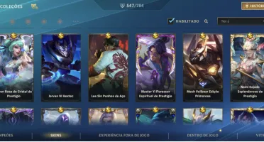Conta WildRift 547 skins