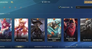 Conta WildRift 547 skins