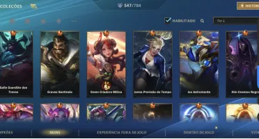 Conta WildRift 547 skins