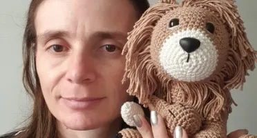 leão amigurumi