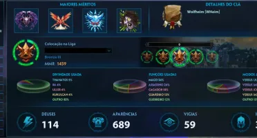 conta smite 2x mestre justa t5 uller mais de 600 skin