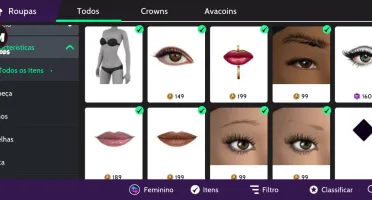 Conta Avakin Life Feminina Com Itens Raros