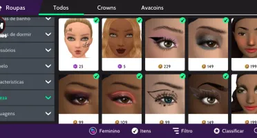 Conta Avakin Life Feminina Com Itens Raros