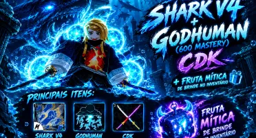 Conta Shark V4🦈+Gh 600 Maestria👊+CDK⚔️+Rumble⚡+brinde🎁