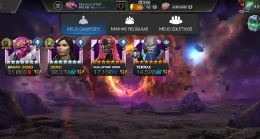 Login (Conta) Marvel Contest of Champions