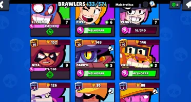 Conta Brawl bem upado e barato