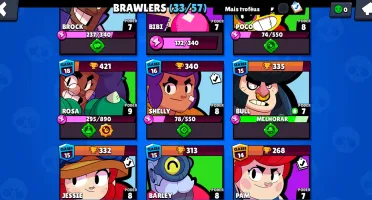 Conta Brawl bem upado e barato
