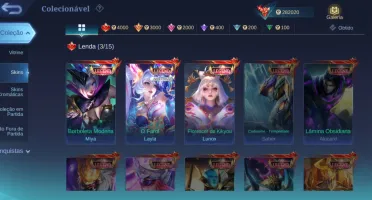 Conta mobile legends insana full heróis e emblemas