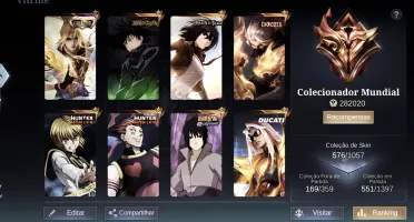 Conta mobile legends insana full heróis e emblemas
