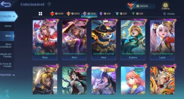 Conta mobile legends insana full heróis e emblemas