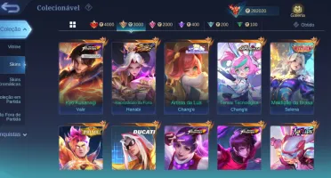 Conta mobile legends insana full heróis e emblemas