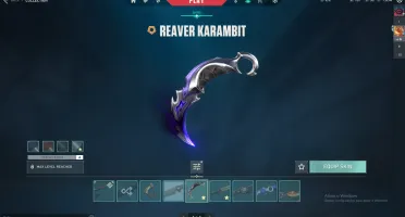 Conta Valorant Faca Saqueadora, Kunai da jett, butterfly