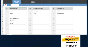 Planilha Orçamento Pessoal E Famliar Modelo Editável