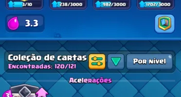 Clash Royale nível 42 com 8 evoluções e algumas elite.