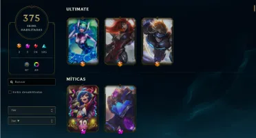 conta 375 skins todos champs/conta valorant com skins
